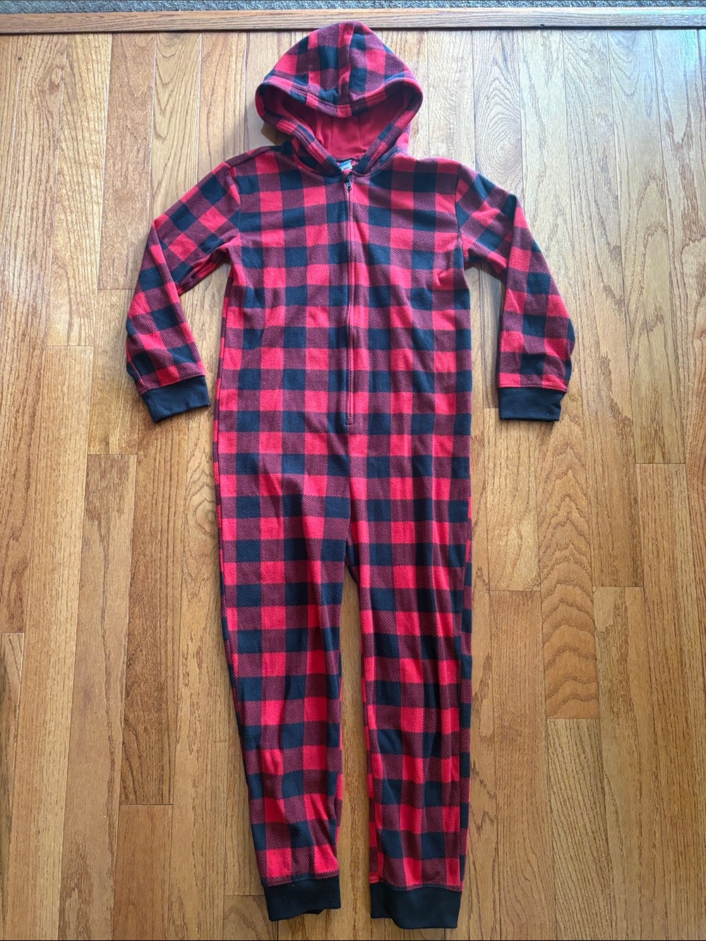 Old Navy plaid once piece pajamas
